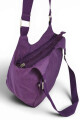 Bolso de Hombro en Tafeta Amasada Violeta