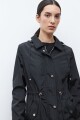 Campera impermeable capucha desmontable negro