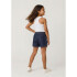 SHORTS FEM JEANS OSCURO