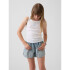 FRCH SQ NECK RIBBED LOGO TANK FRESH WHITE
