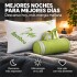Almohada Viscoelástica con Funda de Bambú y Bolso de Transporte Blanco 1