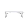 Mesa plegable 2.4m Portátil Jardín Camping Exterior Comedor Mesa plegable 2.4m Portátil Jardín Camping Exterior Comedor