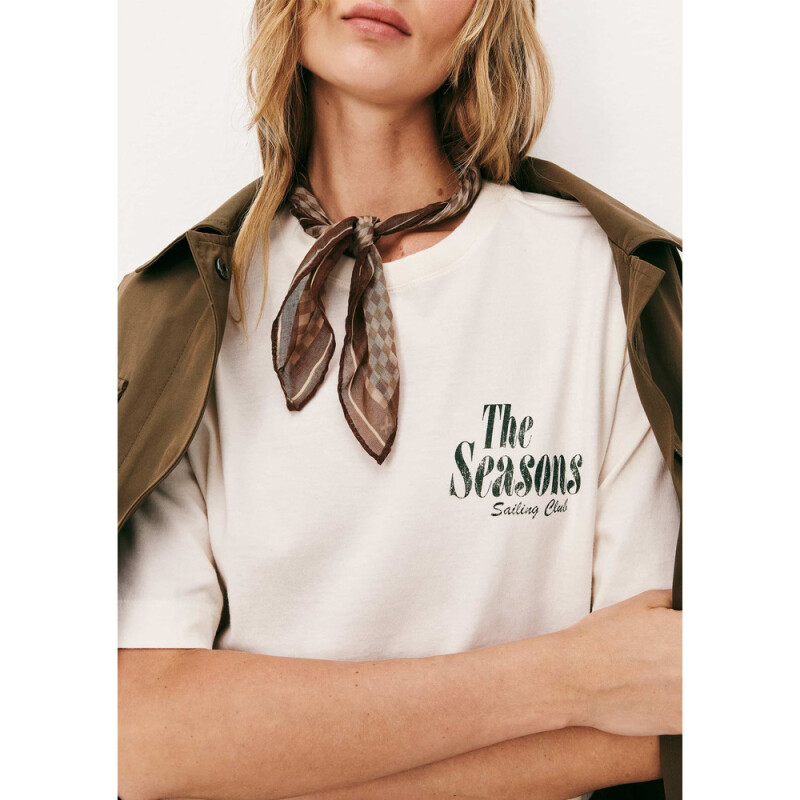 CAMISETA MM FEM CREME