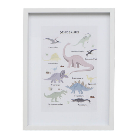 CUADRO DINO II, 30X40, MULTICOLOR PAPEL WZ221521A
