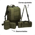 Mochila Táctica Grande Waterproof 60l Sistema Molles Verde