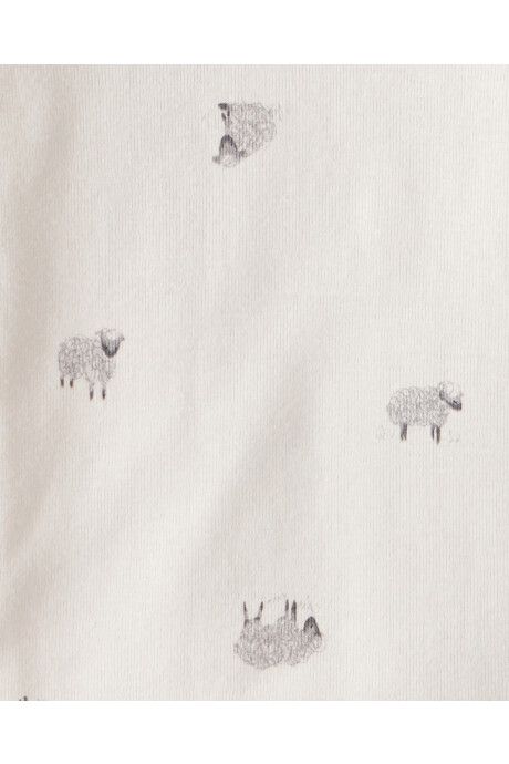 Pack cuatro bodies de algodón, diseño granja Sin color