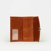 Billetera The Circle en cuero liso Cuoio