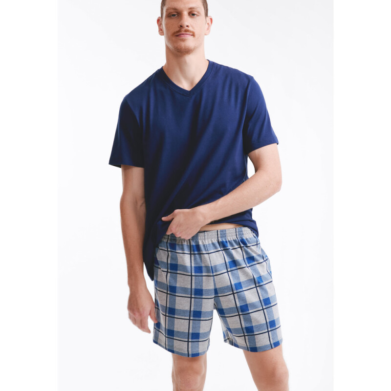 PIJAMA MM MASC AZUL MARINHO
