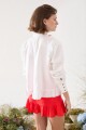 CAMISA VUELO CROCHET Blanco