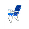 Silla plegable aluminio nacional Azul