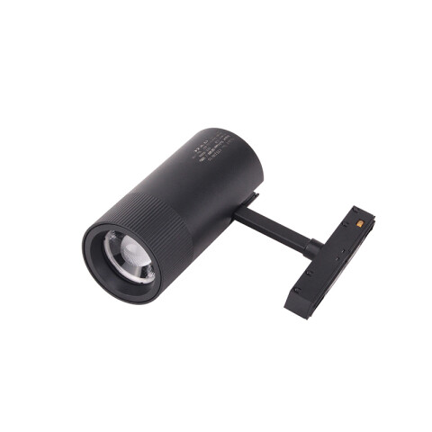 Spot Led p/riel magnet. 8W cálida 15°-38° negro ZU0535