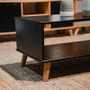 Mesa De Living Minimalista Mad Maciza Linea Dublin - Negro Mesa De Living Minimalista Mad Maciza Linea Dublin - Negro