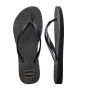 Sandalias Havaianas Slim Gloss Mujer Negro/Plata/Negro