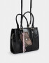 City Cartera City Con Charm - Negro