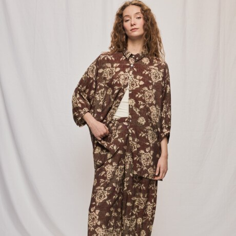 CAMISA ROSSI Marron