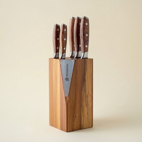 SET CUCHILLOS TRENTO 5Pzas MADERA 131883 SET CUCHILLOS TRENTO 5Pzas MADERA 131883