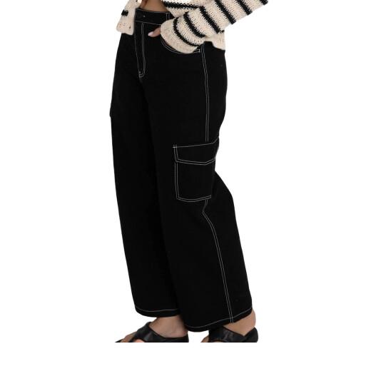Pantalon Cargo Rhythm Bayside - Negro Pantalon Cargo Rhythm Bayside - Negro