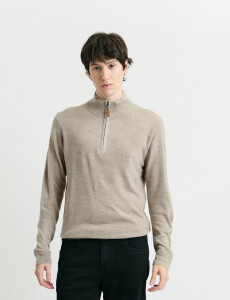 470415 REMERA HARRINGTON LABEL Beige Melange