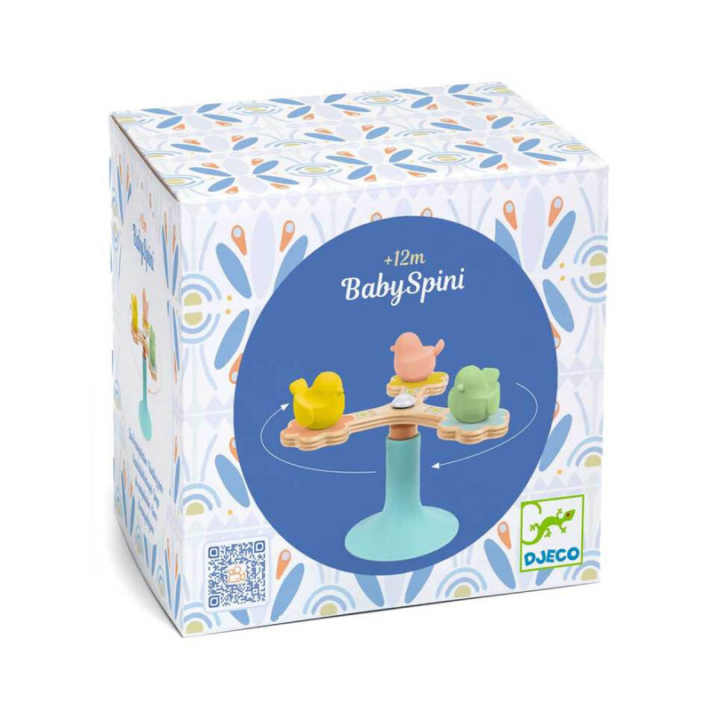 Sonajero giratorio con ventosa Babyspini Djeco Sonajero giratorio con ventosa Babyspini Djeco