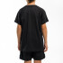 TSHIRT BOYS POLY BORDER-BK NEGRO