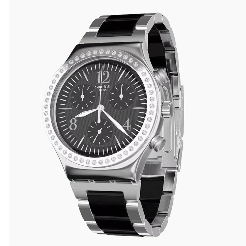 Reloj Swatch Made In Black Cronografo Ycs118G Reloj Swatch Made In Black Cronografo Ycs118G