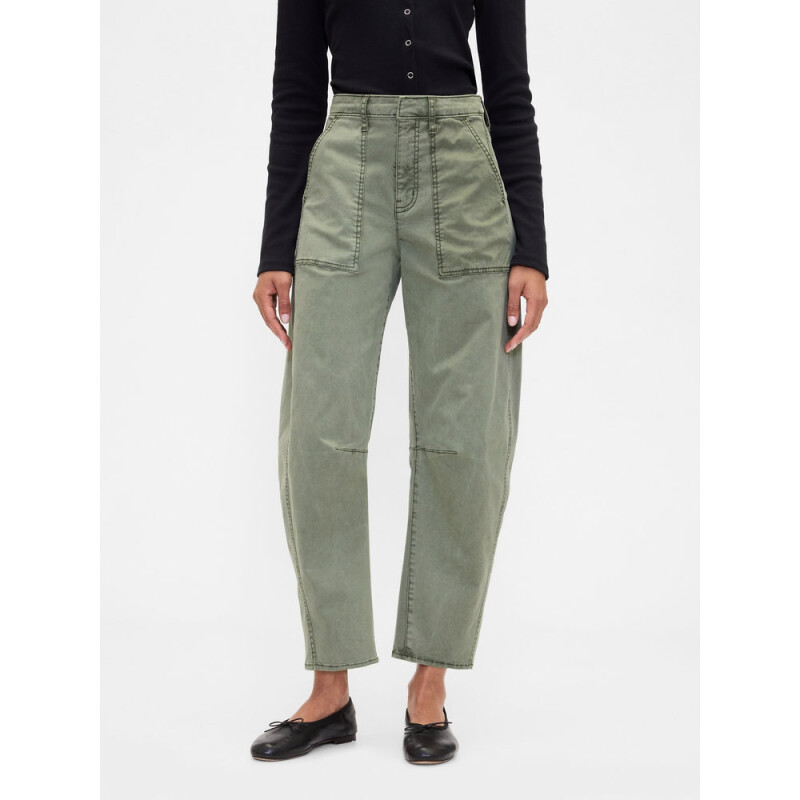 V-KHAKI BARREL MESCULEN GREEN