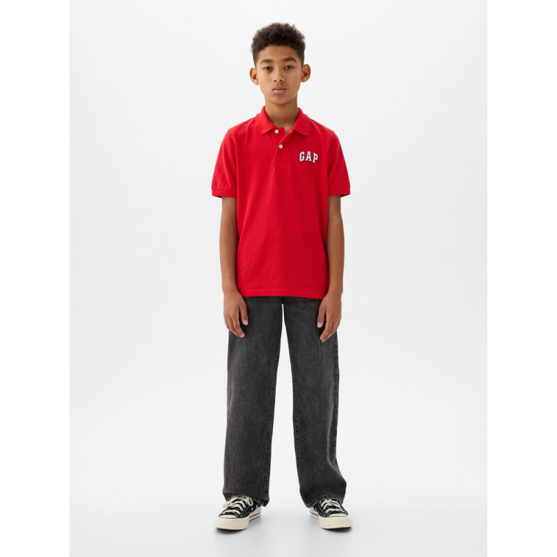 V-FRC SS LOGO PIQUE POLO PURE RED V2