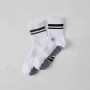 Medias The Powerhouse Quarter Crew Grip Sock Hombre Classic White/black Stripe