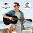 Guitarra Criolla Clasica Tamaño 4/4 39 Para diestros Con Estuche Funda Y Puas Imback Color Negro Guitarra Criolla Clasica Tamaño 4/4 39 Para diestros Con Estuche Funda Y Puas Imback Color Negro