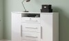 Cómoda Zapatera Versatil 2 Puertas 4 Cajones Blanco