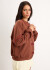 Campera Floral 2027 Marrón