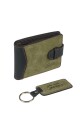 Set de billetra y llavero verde