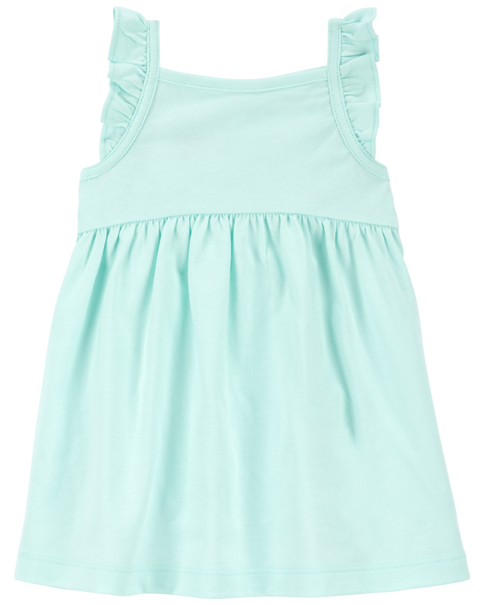 Set dos piezas de algodón, vestido y monito bombachudo Sin color