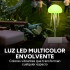 Lampara Medusa Veladora C/ Movimiento Led Colores Recargable Color Blanco