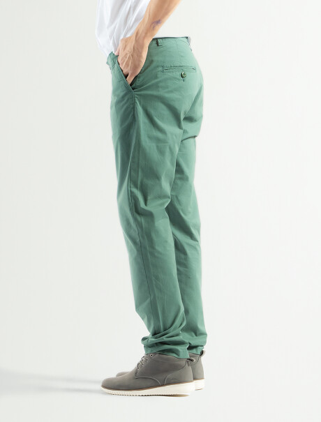 Pantalon Corte Chino de Algodon Kaki