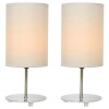 Pack de 2 lámparas de mesa Tubo 1 luz E27 Pack de 2 lámparas de mesa Tubo 1 luz E27