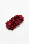 Broche banana flor rojo