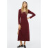 VESTIDO FEM VERMELHO ESCURO