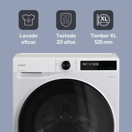 LAVASECARROPAS CANDY INVERTER BLANCO BWR4128BL8 12/8KG