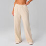 Pantalón Year Round Terry Wide Leg Sweatpant Mujer Almond Milk