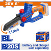 MINI MOTOSIERRA 6´´´´ A BATERIA P20S 20V BRUSHLESS C/CADENA + VAINA + LLAVE MINI MOTOSIERRA 6´´´´ A BATERIA P20S 20V BRUSHLESS C/CADENA + VAINA + LLAVE