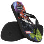 Sandalias Havaianas K Top Marvel Ii FC Niños Negro