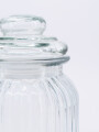 FRASCO DE VIDRIO CON TAPA TRANSPARENTE