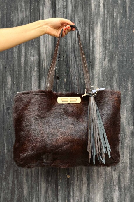 Cartera Madison Piel Marron