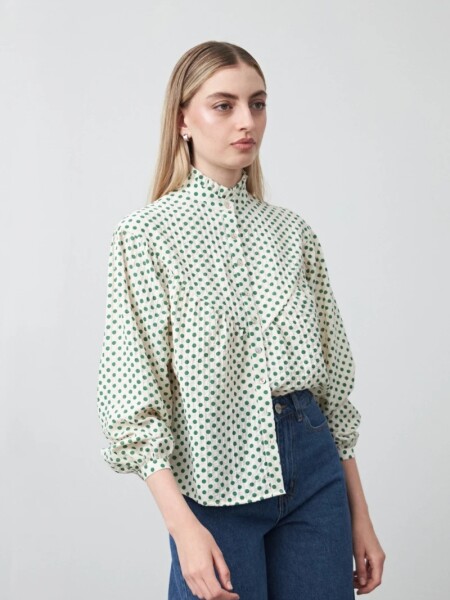 CAMISA D.CASSIN RAFAELA CRU VERDE