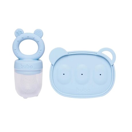 Set mordillo alimentación con moldes celeste