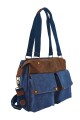 Morral de lona vintage Azul