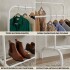 Perchero Para Ropa Doble Percha Metal Organizador con Estante Imback Color Blanco Perchero Para Ropa Doble Percha Metal Organizador con Estante Imback Color Blanco