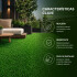 Césped Sintético 40 M2 Pasto Artificial Rollo Decoración Color Verde