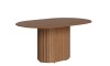 Mesa de Comedor 1.6 Oval - Línea Manhattan Marrón